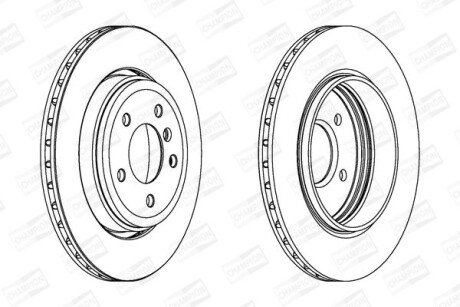 Диск гальмівний CHAMPION 562318CH
