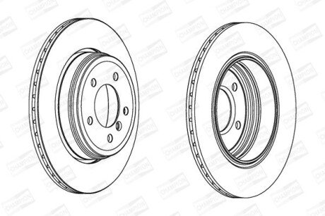 Диск гальмівний CHAMPION 562319CH