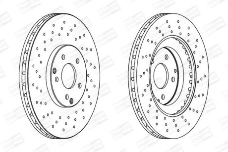 DB Диск тормозной передн.W203 02- CHAMPION 562354CH1