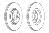 Диск тормозной передний (кратно 2) Renault Laguna II (Bg0/1_) (01-07, Laguna II Grandtour (Kg0/1_) (01-07) CHAMPION 562381CH (фото 1)