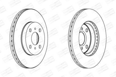 Диск гальмівний CHAMPION 562409CH