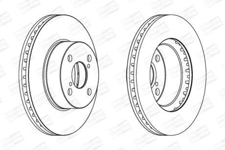 Диск гальмівний CHAMPION 562414CH