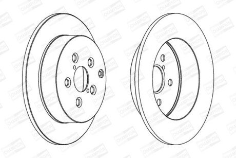 Диск гальмівний CHAMPION 562418CH