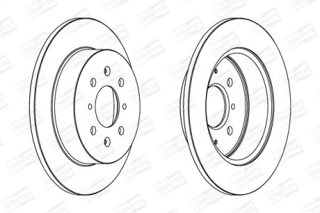 Диск гальмівний CHAMPION 562440CH