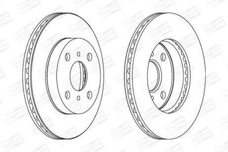 Диск гальмівний CHAMPION 562443CH