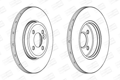 Диск гальмівний CHAMPION 562444CH