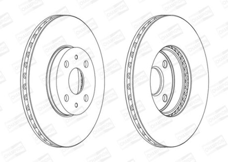 Диск гальмівний CHAMPION 562452CH
