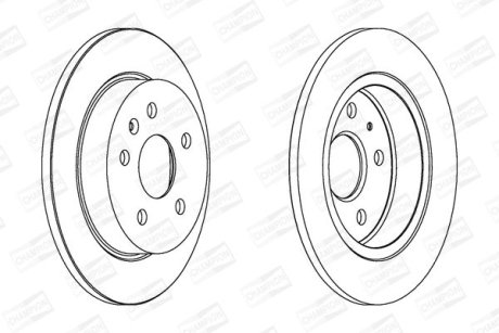 OPEL диск гальмівний задн.&quot;16&quot; Insignia 08- CHAMPION 562461CH