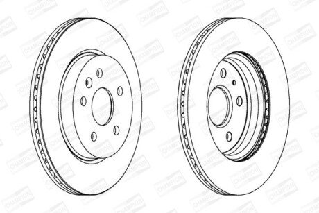 Диск гальмівний CHAMPION 562463CH