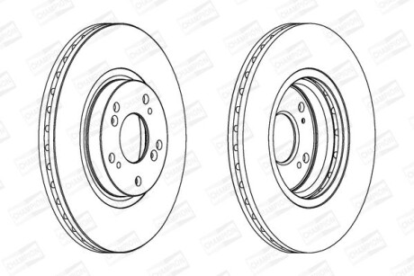 Диск гальмівний CHAMPION 562546CH