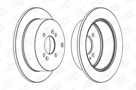 Диск гальмівний CHAMPION 562551CH-1