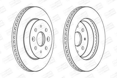 Диск гальмівний CHAMPION 562557CH