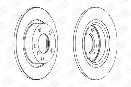 Диск гальмівний CHAMPION 562580CH