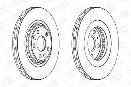 Диск гальмівний CHAMPION 562596CH