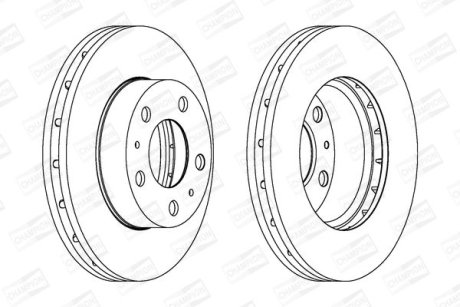 CITROEN Диск тормозной передн.Jumper,Fiat Ducato,Peugeot Boxer 06- CHAMPION 562630CH1