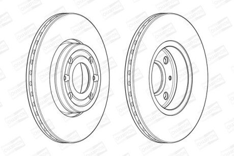 Диск гальмівний CHAMPION 562636CH