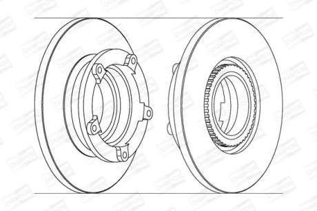 FORD Диск тормозной задн.Transit 06- CHAMPION 562638CH1