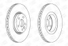 Диск тормозной передний (кратно 2) Volvo S80 (06-), V70 (06-), XC70 (07-) (562643CH-1) CHAMPION 562643CH1 (фото 1)