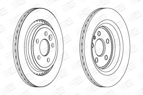 Диск гальмівний CHAMPION 562650CH