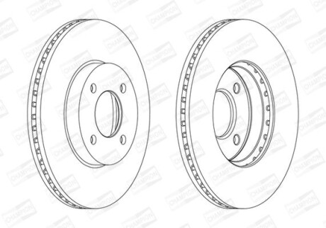 Диск гальмівний CHAMPION 562693CH