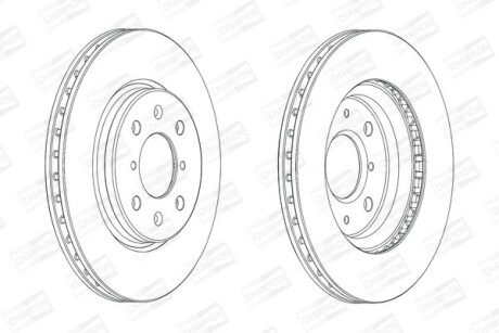Диск гальмівний CHAMPION 562694CH