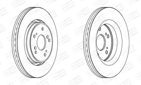 Диск гальмівний CHAMPION 562746CH