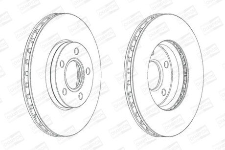 Диск гальмівний CHAMPION 562752CH