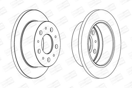 Диск гальмівний CHAMPION 562753CH