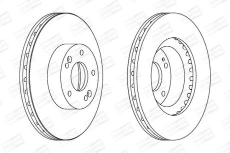 Диск гальмівний CHAMPION 562755CH