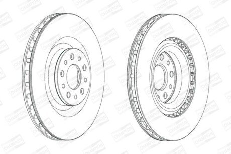 Диск гальмівний CHAMPION 562760CH