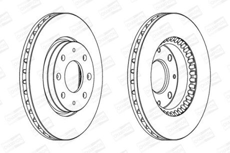 Диск гальмівний CHAMPION 562794CH