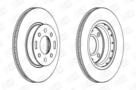Диск гальмівний CHAMPION 562796CH