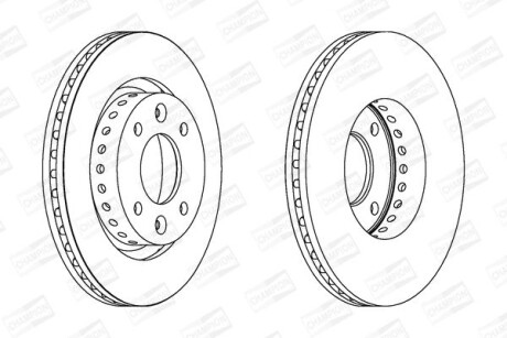 Диск гальмівний CHAMPION 562799CH