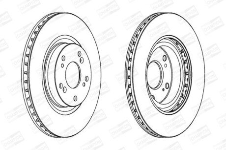 Диск гальмівний CHAMPION 562807CH
