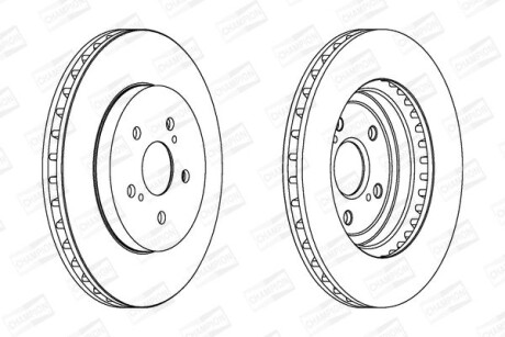 Диск гальмівний CHAMPION 562824CH