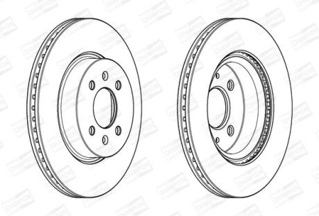 Диск гальмівний CHAMPION 562944CH