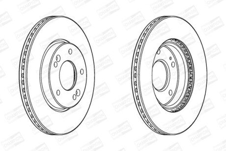 Диск гальмівний CHAMPION 562986CH