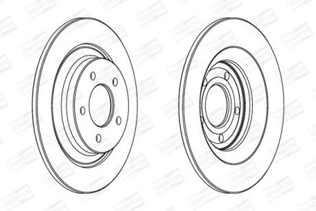 Диск гальмівний CHAMPION 563038CH