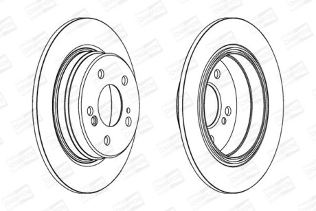 Диск гальмівний CHAMPION 563040CH