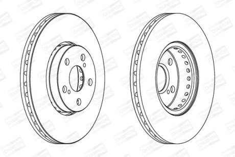 Диск гальмівний CHAMPION 563048CH