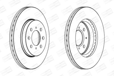 Диск гальмівний CHAMPION 563065CH