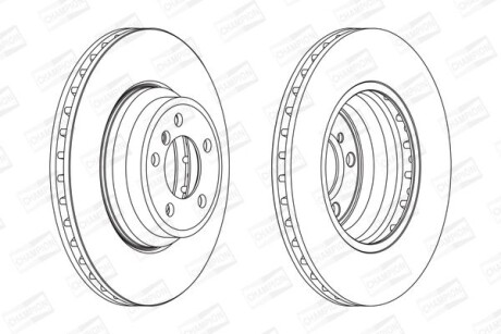 Диск гальмівний CHAMPION 563078CH-1