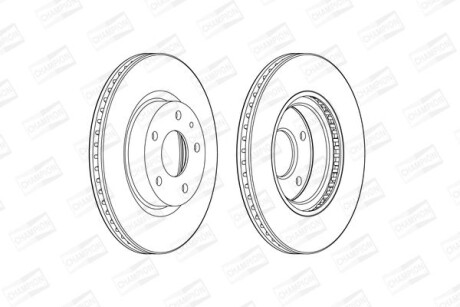 Диск гальмівний CHAMPION 563119CH