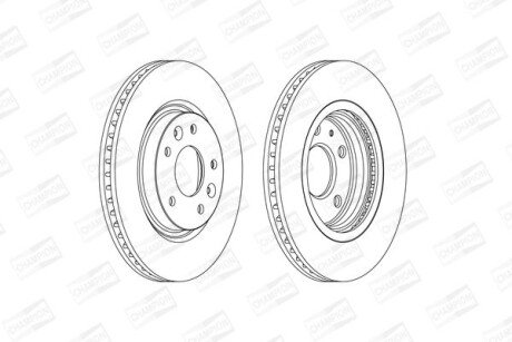 Диск гальмівний CHAMPION 563120CH