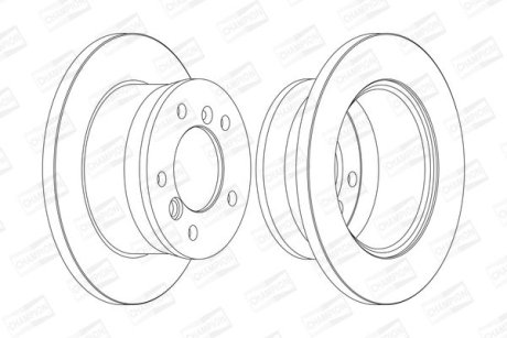 DB диск гальмівний задній Sprinter,VW LT28-46 95- (272*16) CHAMPION 567761CH