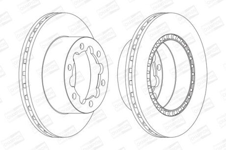 Диск гальмівний CHAMPION 569138CH