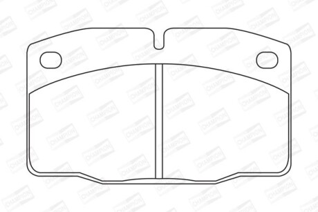 OPEL гальмівні колодки передн.Kadett E,Vectra,Corsa,Omega A CHAMPION 571276CH