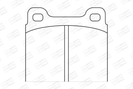 Колодки гальмівні дискові CHAMPION 571279CH