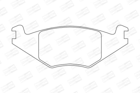 VW гальмівні колодки передн.Golf II, Polo -90Seat Ibiza, Cordoba (17,3mm) CHAMPION 571315CH