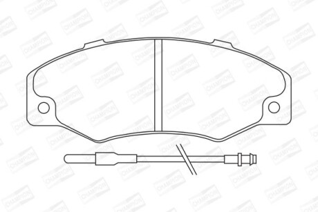 RENAULT гальмівні колодки передні 21 86- CHAMPION 571339CH